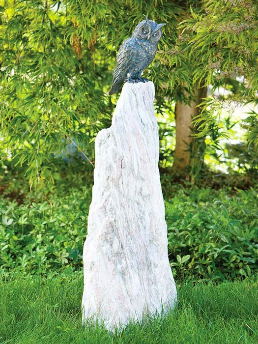 Bronzefigur Waldohreule Auf Rosariosäule (ArtNr.88666)