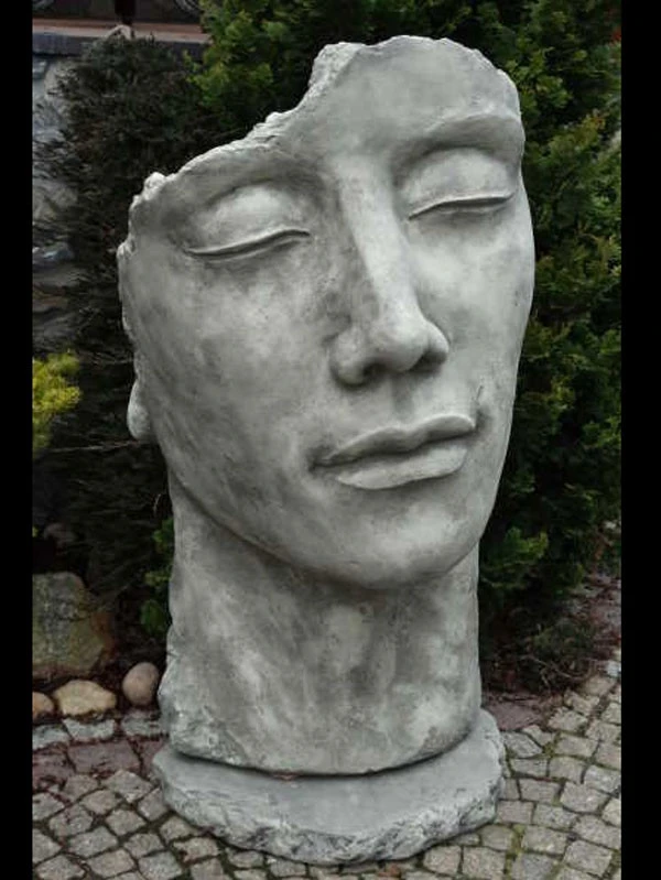 Betonbüsten-Set - Gesichter 'Frau' Und 'Mann' - Skulpturen - XXL-Produkt - Image 2