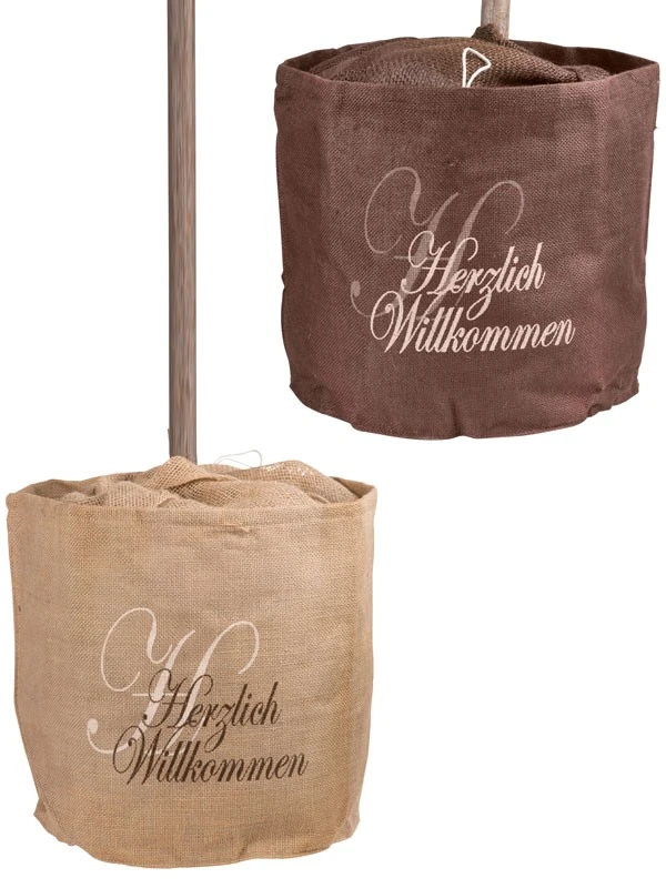 Jute-Übertopf "Herzlich Willkommen" - Image 3